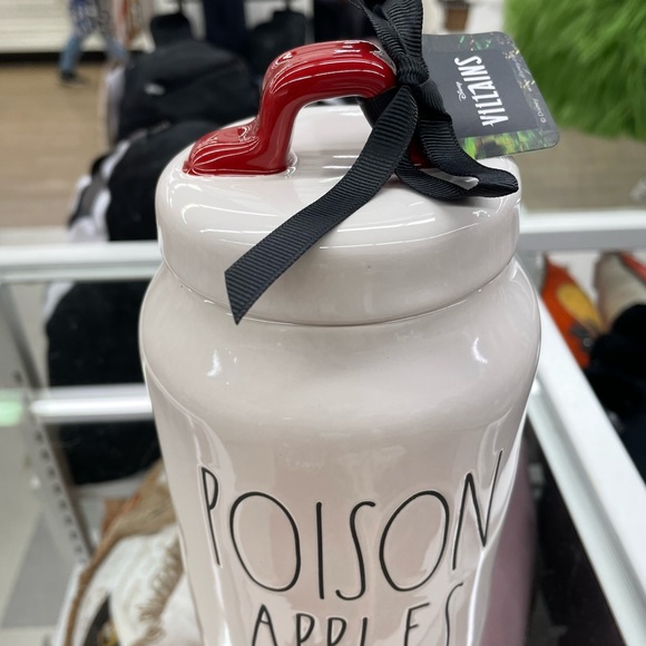 New Rae Dunn x Disney POISON APPLES Canister - Picture 3 of 4